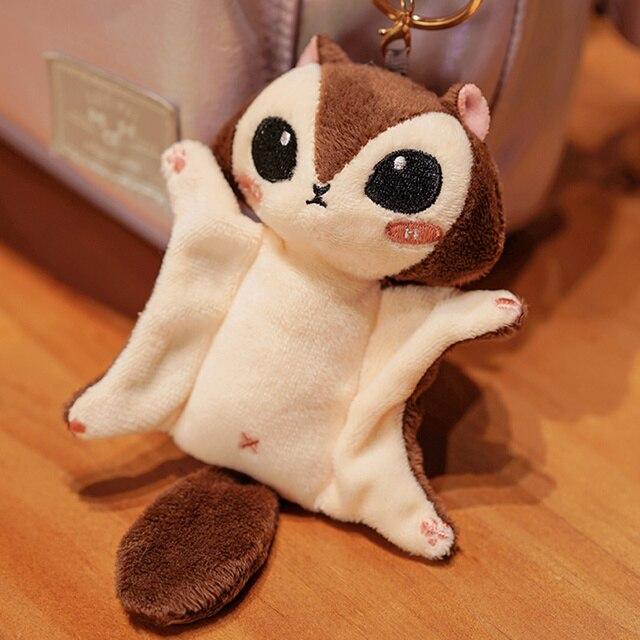 Glider Plush Stuffed Dolls Bag Keychain Super Cute Australian Squirrel Glider Stuffed Animals Toy Gifts For Kids