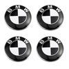 DECW8 4pcs 56/68mm Car Wheel Center Hub Cap Stickers for BMW M E46 E90 E60 F30 F10 E39 E36 F20 G30 G20 E87 E92 E91 E30