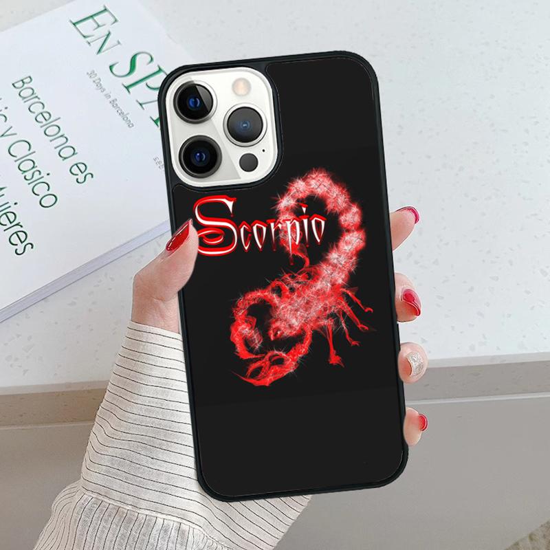 Animal Scorpio Phone Case cover For iPhone 17 Air 15 16 16e 14 13 Pro Max Coque 12 11 Pro Max For Apple PLUS fundas