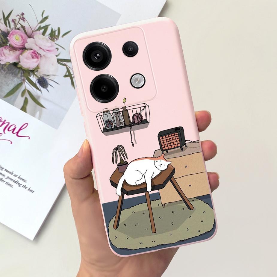 Чехол для Xiaomi Poco X6 Pro 5G Милый Модный Мультяшный Чехол Мягкий ТПУ Чехлы для Телефона Для Xiaomi Poco X6 PocoX6 Pro X6Pro Fundas Бампер