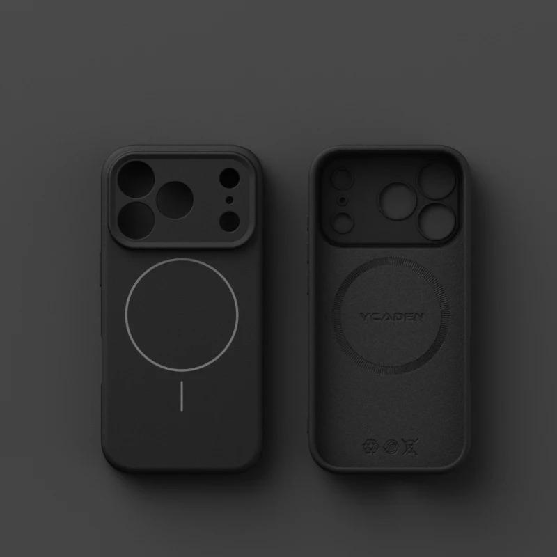 Роскошный магнитный чехол для телефона для iPhone 17 16 15 14 13 12 Pro Max 16 Plus 17Pro Air Для Magsafe Жидкий силикон Ударопрочный чехол