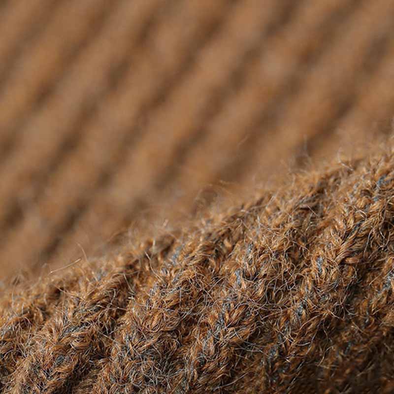 Лацкан кофейного цвета с застежкой-молнией свитер кардиган осень и зима новый винтажный короткий пальто женщина