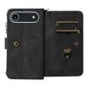 For iPhone 17 Air Zipper Wallet Case with 15 Card Slots and Strap Leather Phone Cover