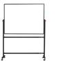 Double-Sided Mobile Easel Whiteboard/Blackboard for Home or Office Use
