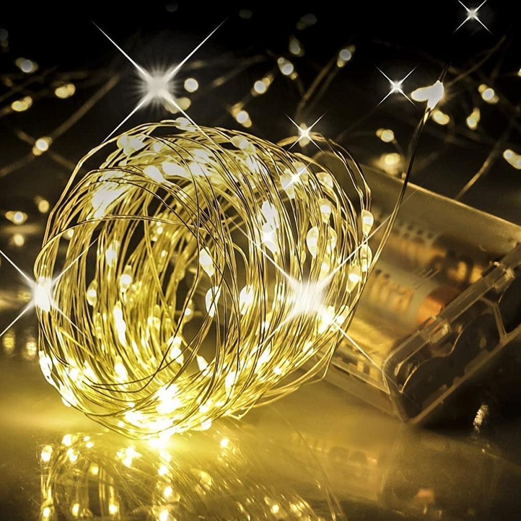 20М 200 светодиодных гирлянд USB Рождественские огни Медная проволока Гирлянды Уличная гирлянда Водонепроницаемая сказочная гирлянда для дома Свадьбы