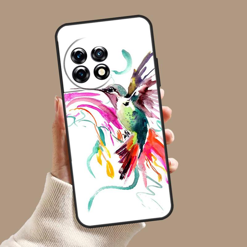 Чехол 'Колибри и Цветы' Для OnePlus Nord CE 5 2 3 4 Lite N30 OnePlus 13 11 12 15 13T 13R 10T 12R 9 10 Pro Обложка