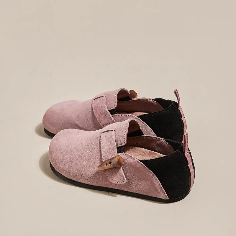 Ugly Cute Soft-soled Women's New Retro One-pedal Two-wear Casual Versatile Lazy Doudou Shoes