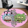 1PC Rick and Morty Office Round Rug, Non-slip, Soft and Durable Office Rug for Interior Decoration, Perfect for Office yy250915048