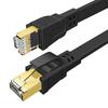 Cat8 Позолоченный RJ45 30/26AWG Чистая Медь Плоский Провод SSTP SFTP Кабель Ethernet Cat 8 Патч-корд Сетевой Кабель