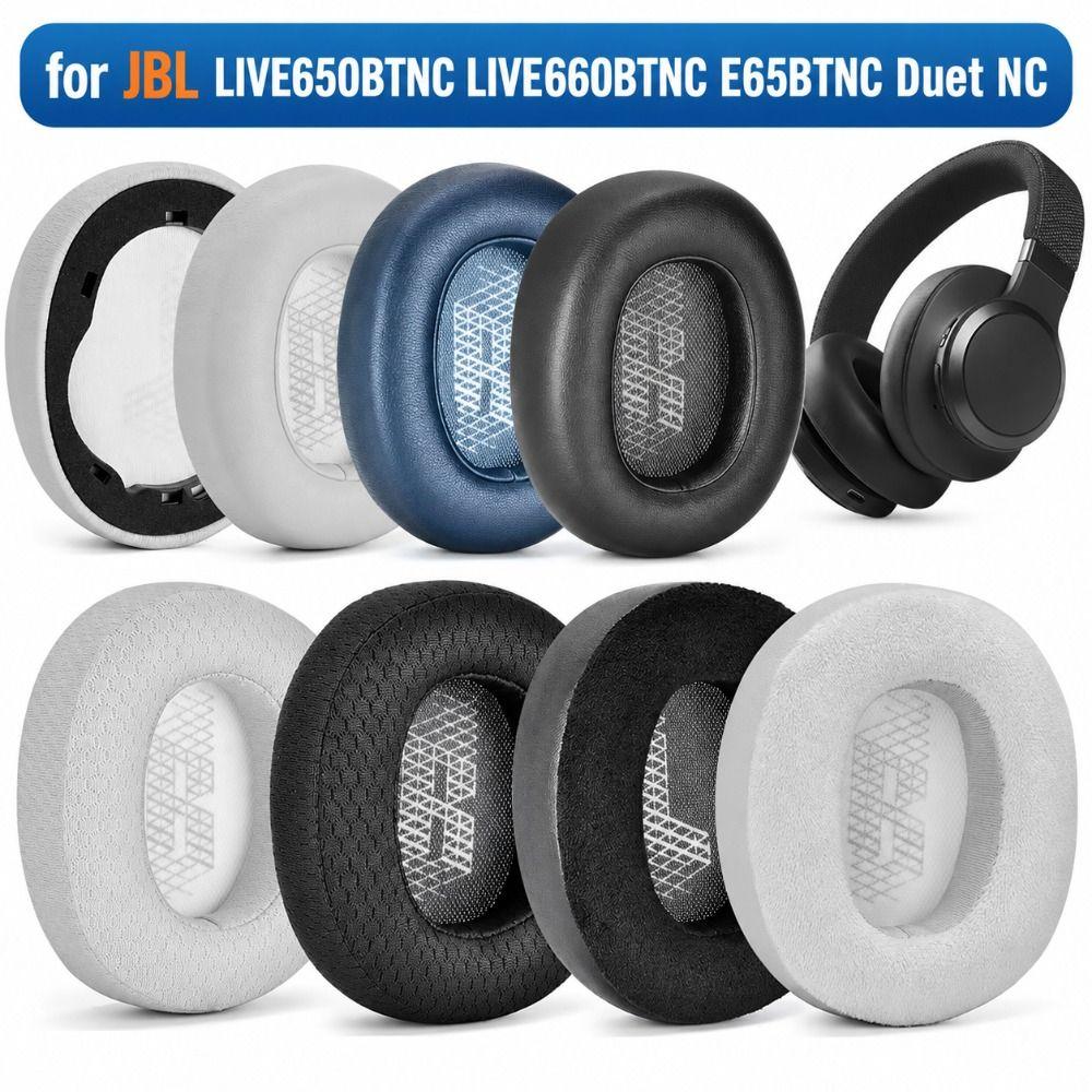 Breathable Headphone Ear Pads Round Earpads Cushion Cover Ear Cushions For JBL LIVE660BTNC