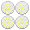 4pcs/set MR11 LED Spot Light Bulb with Dual Needle Base 360 Degrees  Heat Dissipation 3W 12 LEDs Lamp