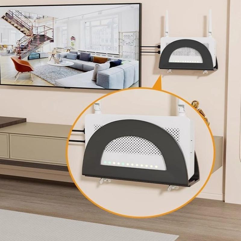 1 шт. Настенный ящик для хранения Wi-Fi роутера, стойка для размещения устройства, верхний кронштейн-коробка, бытовой органайзер для кабелей домашнего кинотеатра, крепление