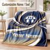 Custom Text Flannel Blanket FC Zürich Print Warm Cozy Blanket Home Sofa Bedding