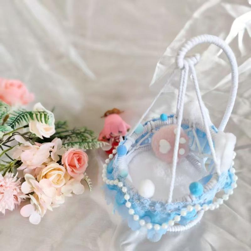 Плетеное вручную хлопковое кресло-гамак в виде корзины для подвешивания куклы – Бесплатная доставка на дом