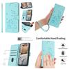 Light Green Playful Cat-themed Leather Wallet Stand Function Phone Case for iPhone Samsung Huawei Honor Xiaomi Redmi Oppo Infinix Tecno Google...