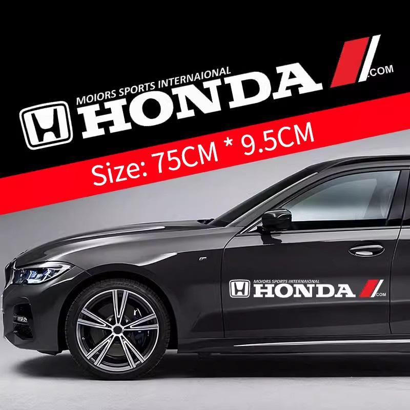 Car Door Side Sticker Cool Decal Styling Decoration For Honda Civic Accord CRV Fit Jazz nc750x cb500x Odyssey Insight Vezel City ahv256