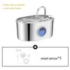 2.2L Cat Automatic Drinking Water Dispenser Smart Dogs Fountain Pet Auto Feeder With Visible Window Stainless Steel Water Bowl