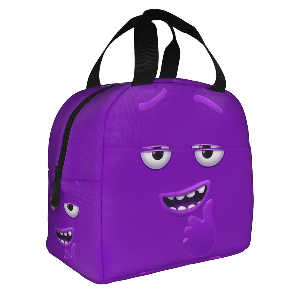 Funny Expression Insulated Lunch Bag for Women Waterproof Cooler Thermal Lunch Box School