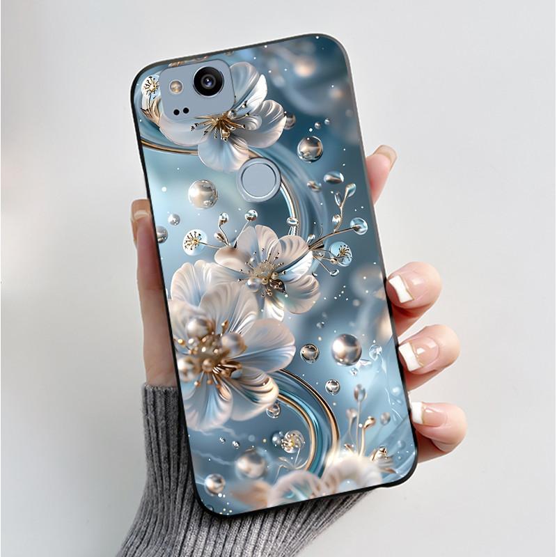 Чехол с рисунком для Google Pixel 2 XL Pixel2 Funda Мягкий силиконовый чехол для Google Pixel 1 XL Pixel1 Cover Милый цветочный чехол Coque