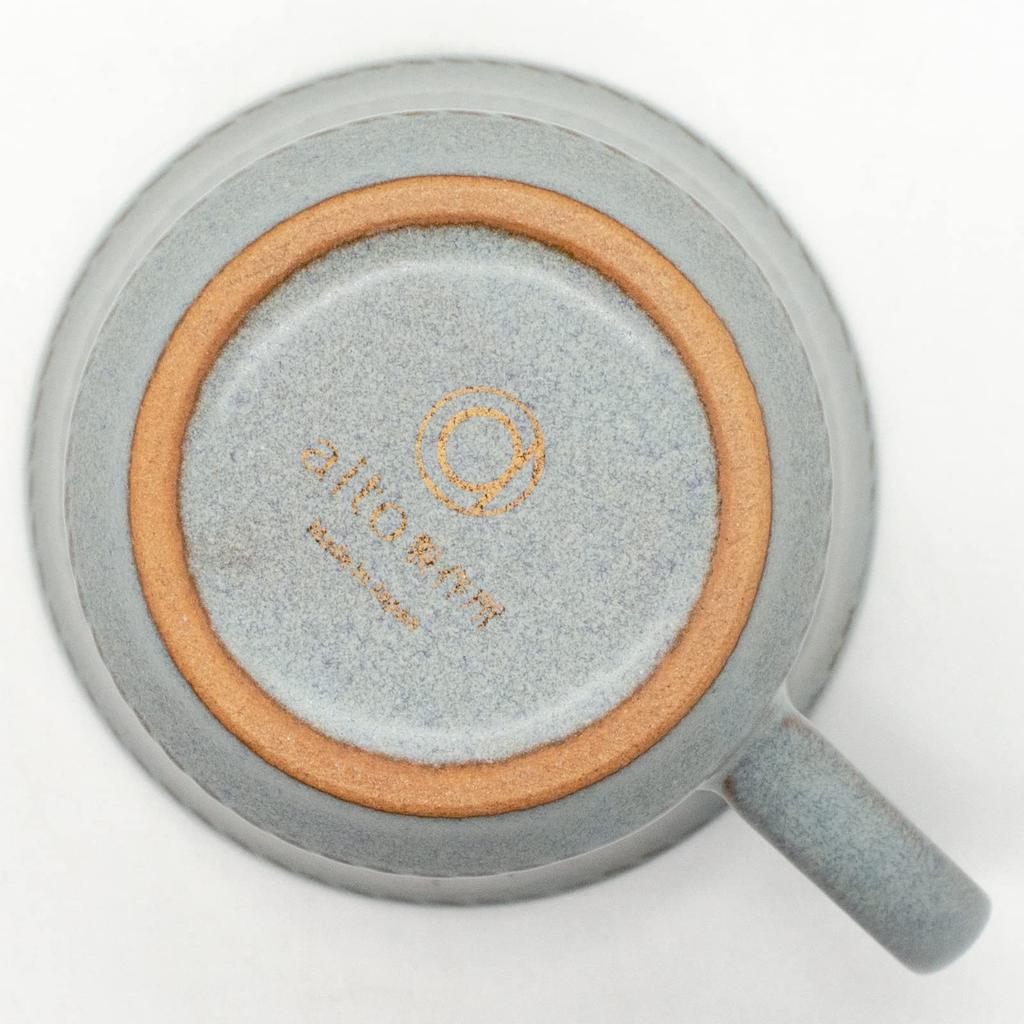 Aito (Aito) aito Seisakusho [Stitch] Mug, Approx. 350ml, Gray, Mino Ware, Microwave and Dishwasher Safe, Made in Japan, 111058