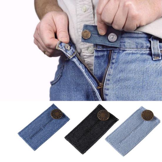 Lightweight Denim Waist-Lengthening Widely Compatible Pure Color Belt Extension Buckle Pants Accessories Waist
