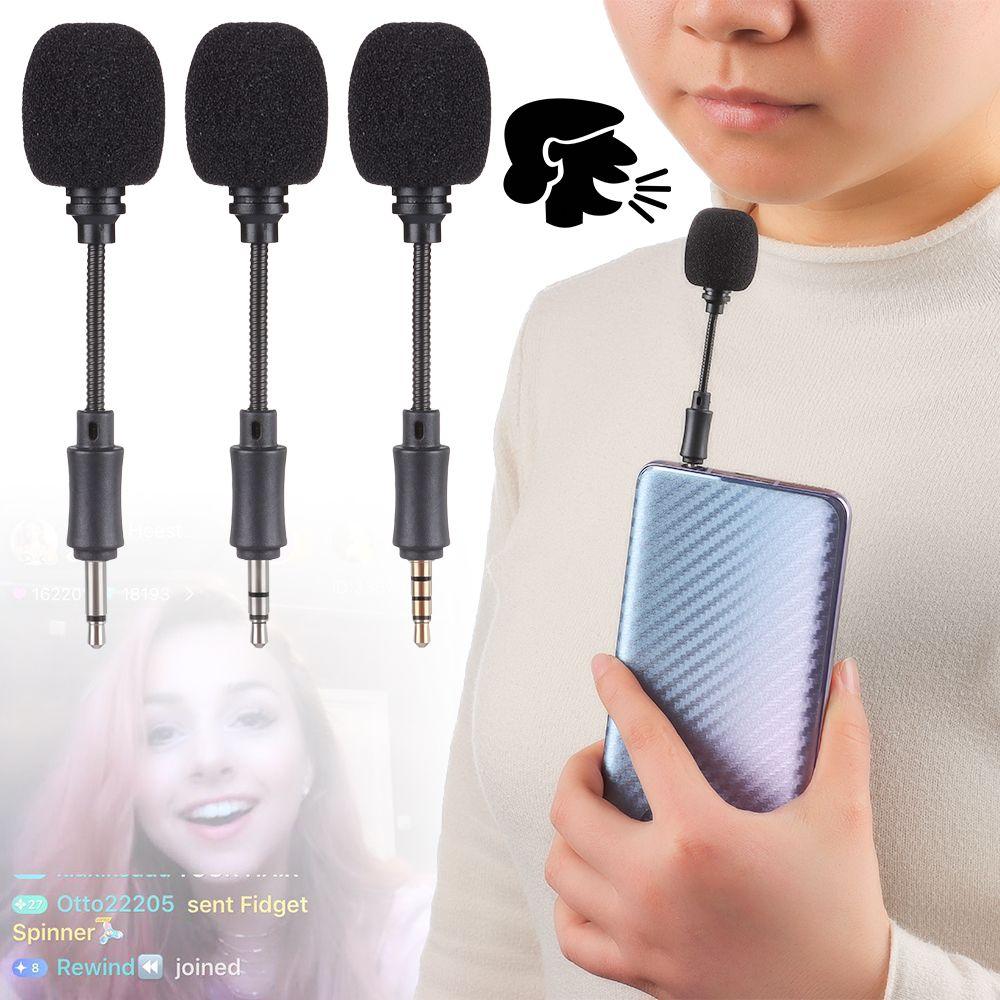 Phone Studio Smartphone Megaphone Stereo Mic Mini Jack Microphone Interview Microphone Recording