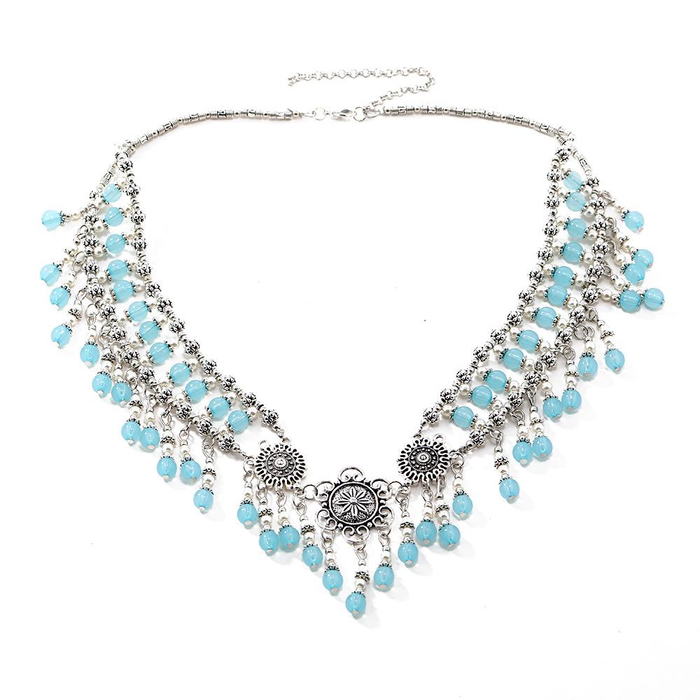 Головной убор ханьфу, цепочка на лоб с бахромой, экзотические украшения для волос, антикварные украшения на лоб, повязка на бровь мяо, женская.