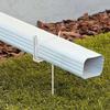 2Pcs Adjustable Gutter Extension Bracket Outdoor Rain Gutter Stake Extension Support RustProof Anchors For Pipe Support