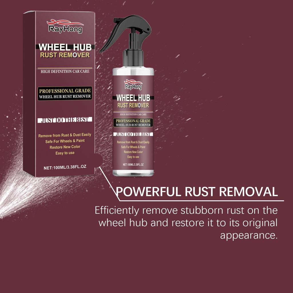 RAYHONG Средство для удаления ржавчины с автомобильных колес Спрей для удаления ржавчины с колес Средство для удаления ржавчины со стальных дисков Полировка Очистка Средство для удаления ржавчины с колес