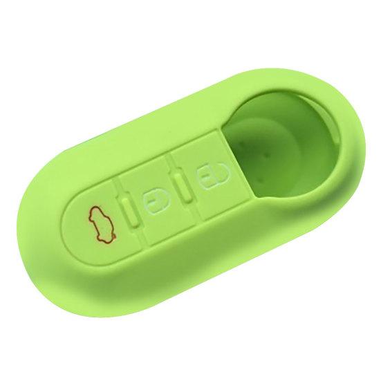 Силиконовый откидной чехол с 3 кнопками и дистанционным автомобильным брелоком для Fiat 500