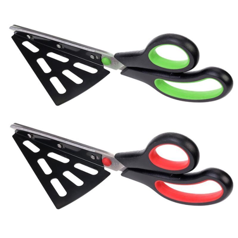 Pizza Scissor Cutter Stainless Steel Scissor Cut Pizza Detachable Spatula