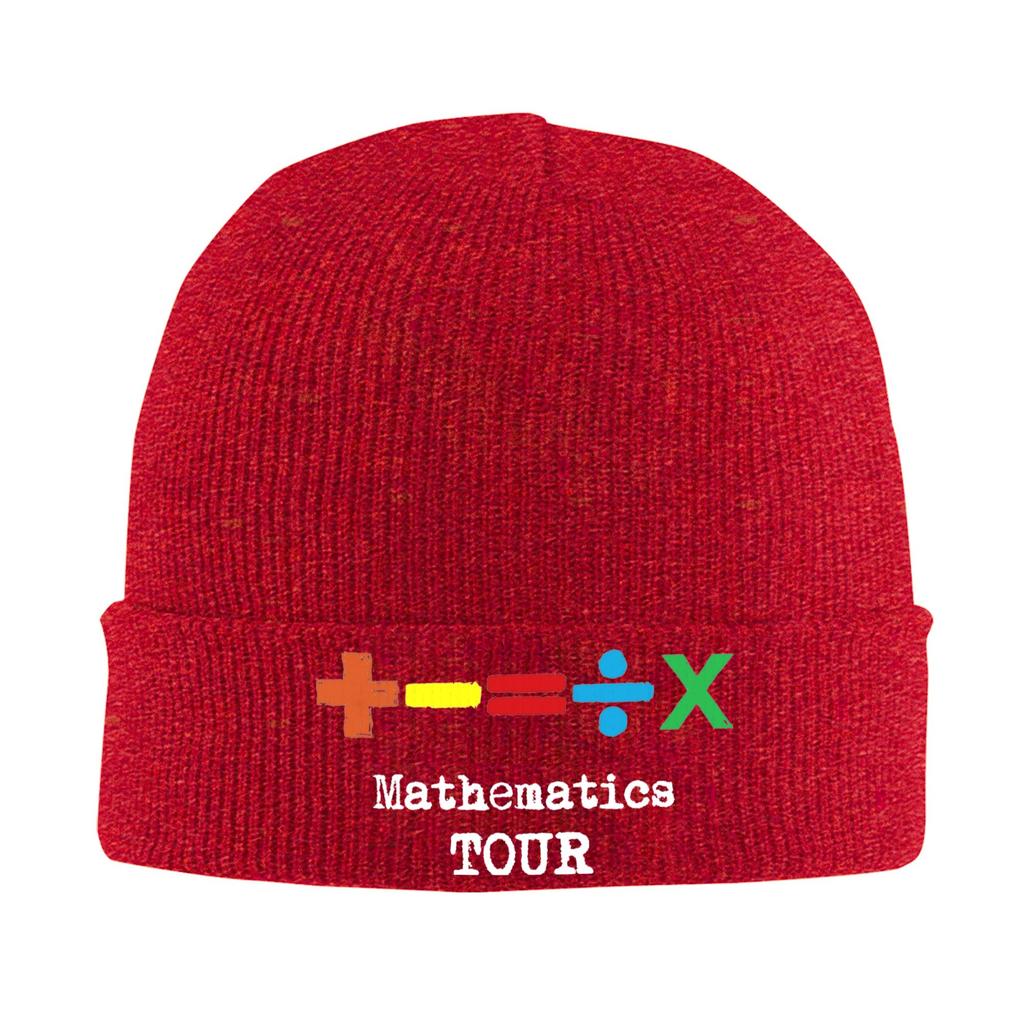 Математический тур Эда Ширана Шляпа-бини для вязания Шапки певца Мужские Женские Унисекс Шапки-бини Осень Зима Теплые Мягкие Шапки-колпаки