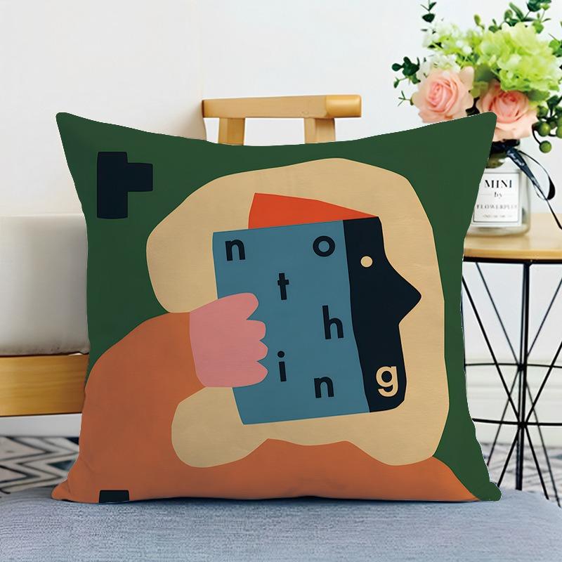 Иллюстрация Стиль Печатная Декоративная Наволочка Спальня Гостиная Квадратная Подушка Наволочка