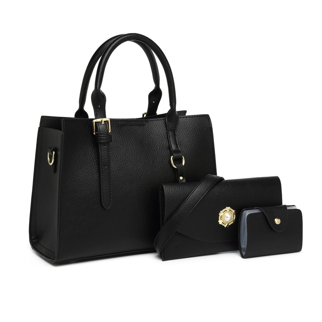 3-Piece Women's Tote Bag Set 2026 New Trendy Light Luxury Vintage Shoulder Handbag