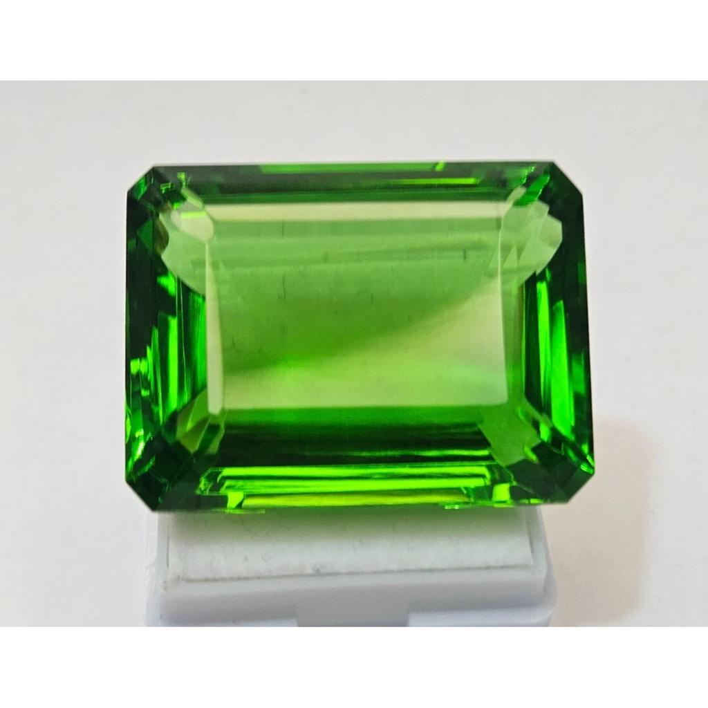 95+ Ct Natural Peridot Green Emerald Cut Beautiful Certified Loose Gemstone