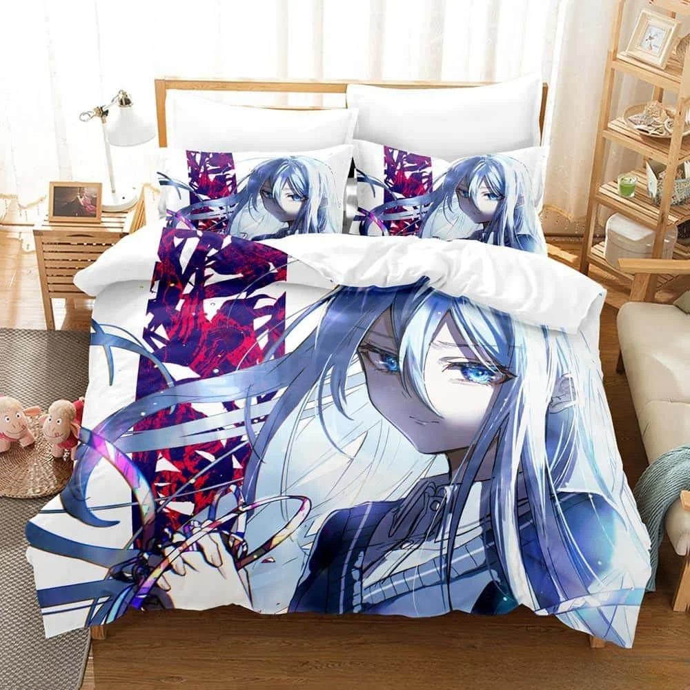3D-печатный комплект постельного белья с рисунком аниме Kawaii Girls Yoisaki Kanade, комплект из трех предметов для взрослых и детей, комплект постельного белья для спальни, домашний текстиль