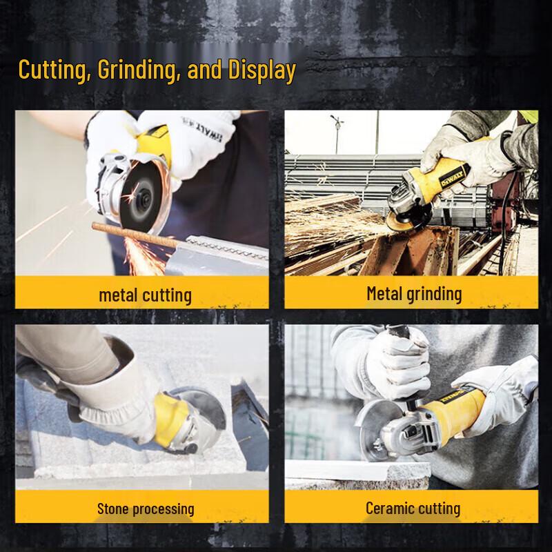 Угловая шлифовальная машина DeWalt 100 мм, сетевая, вилка CN (адаптер в комплекте)