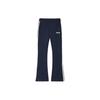 Fila Color Block Letter Print Vintage Flared Casual Knit Sports Pants Women Bottoms Deep-Navy F11W419604F-NV