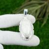 Овальный Натуральный Сколецит Серебро 925 пробы Сестра Свадьба Безель Уникальная Подвеска