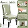 Transparent PVC Dining Chair Covers Waterproof Stain Resistant Durable Easy Clean Seat Back Protector 1 to 4 Pack