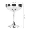 Curved Cup Shape Dessert Cup Rustless Steel Ice Cream Cup Burr Free Serving Cup  Yogurt Serving