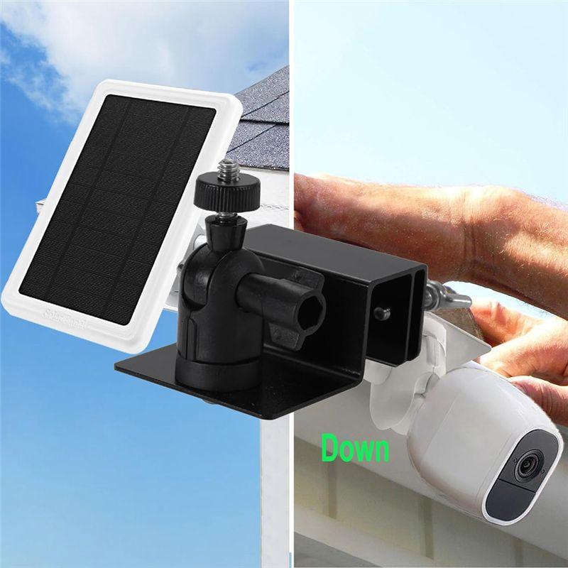 WON Подходит для Arlo Blink Ring Google Крыша Желоб Специальный кронштейн Солнечная панель АБС Алюминиевый сплав Кронштейн