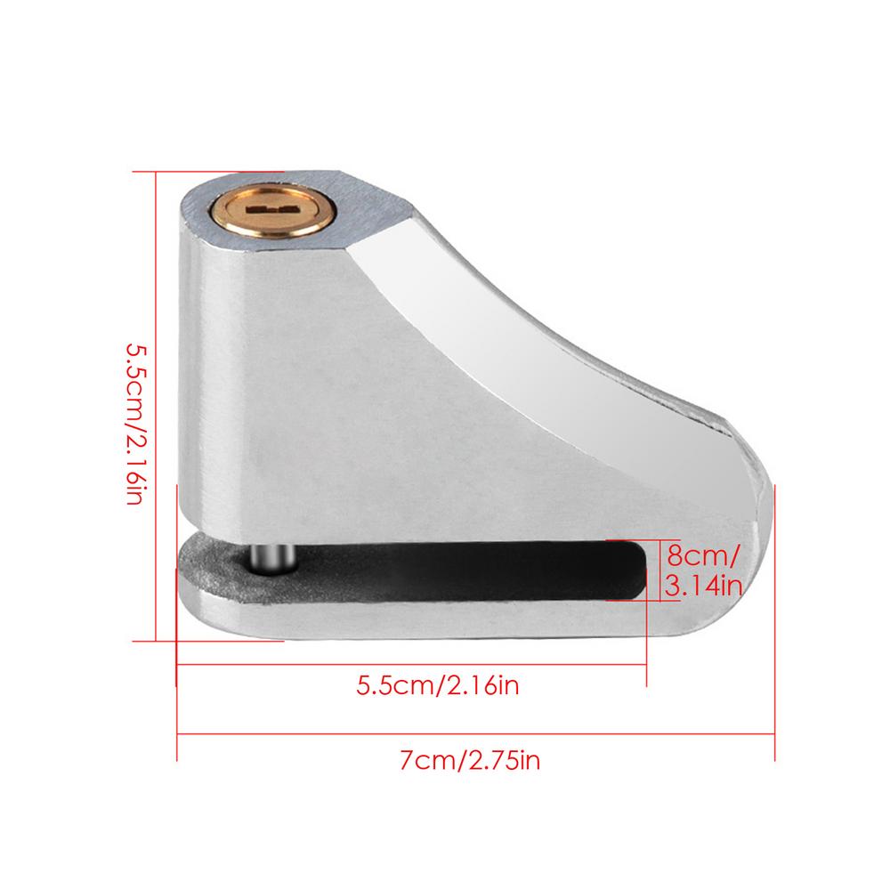 Противоугонный велосипедный замок, портативный мотоциклетный дисковый замок, алюминиевый сплав, дисковый тормоз, сигнализация, замок, аксессуары для велосипеда