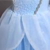 Cinderella Dress Cotton Princess Gown, 7 Accessories, Size 7-8 Years, Multicolor, 140cm, Girls Costume