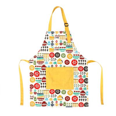 Утолщенный хлопковый подкладочный домашний кухонный детский карманный фартук для родителей и детей