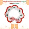 1 PCS Cat Crochet Collar Strawberry Cat Collar Kitten Cute Crochet Pet Scarf Knitted Handmade Knitting Breakaway Kitten Collars Adjustable Knitted