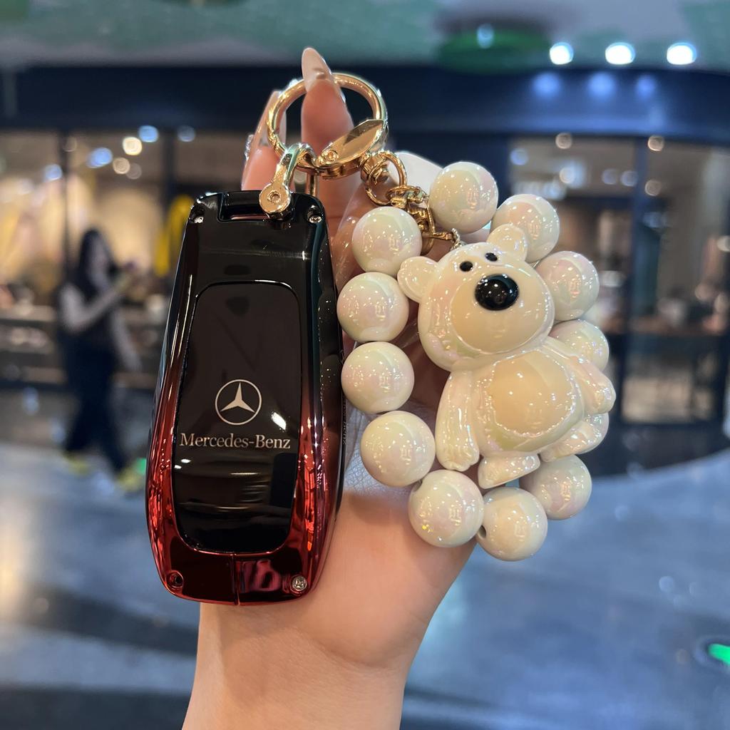 REE4 3BTN Fashion Soft Car Key Case For Mercedes Benz A C E S G Class GLC CLE CLA GLB GLS W177 W205 W213 W222