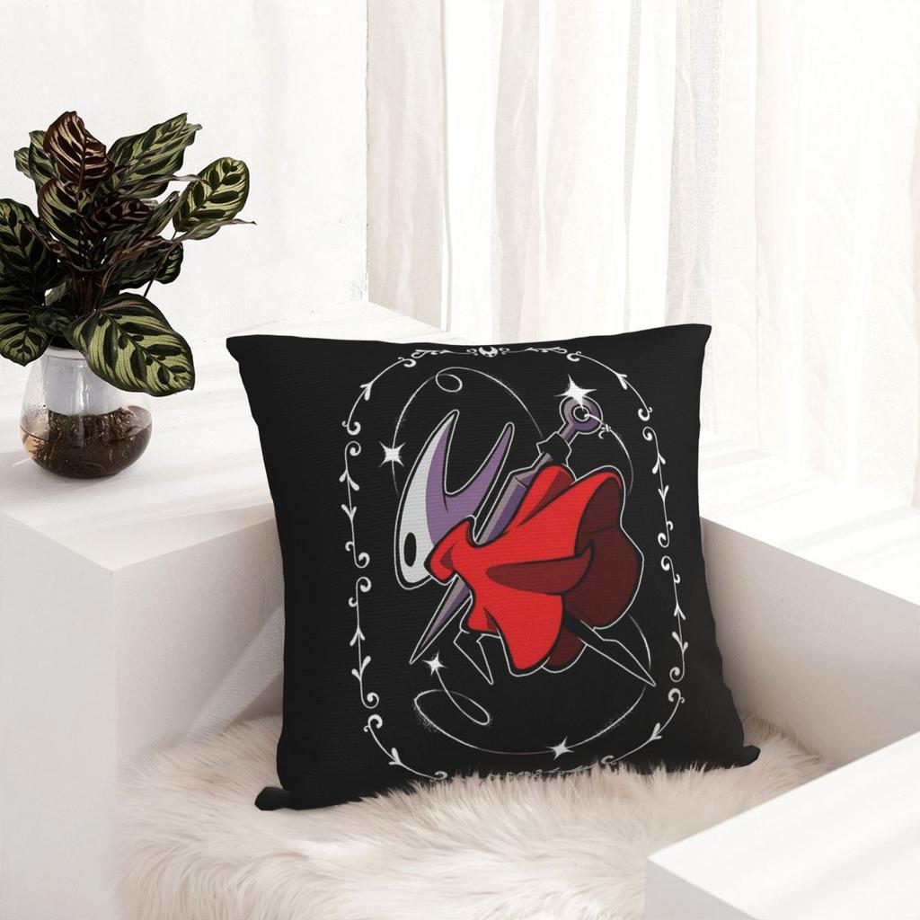 Hollow Knight Silksong Наволочка Ткань с принтом Чехол для подушки Декорации Чехол для декоративной подушки Домашний Квадратный 45*45 см