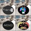 Fashion Living Room Rug Gamer Round Carpet Game Console Bedroom Rugs Boys Chair Mat Kids Play 3D Floor Area Rug Entrance Doormat