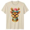 Reindeer Christmas Holiday Unisexs TShirt Unisexs Tee Graphic Unisex Top